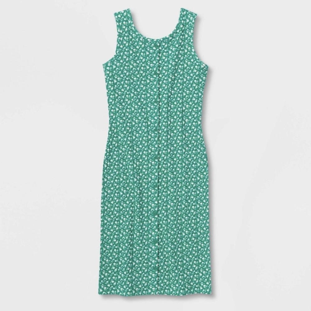 NWT Art Class Teal Floral Midi Dress Girls Size XXL, 18